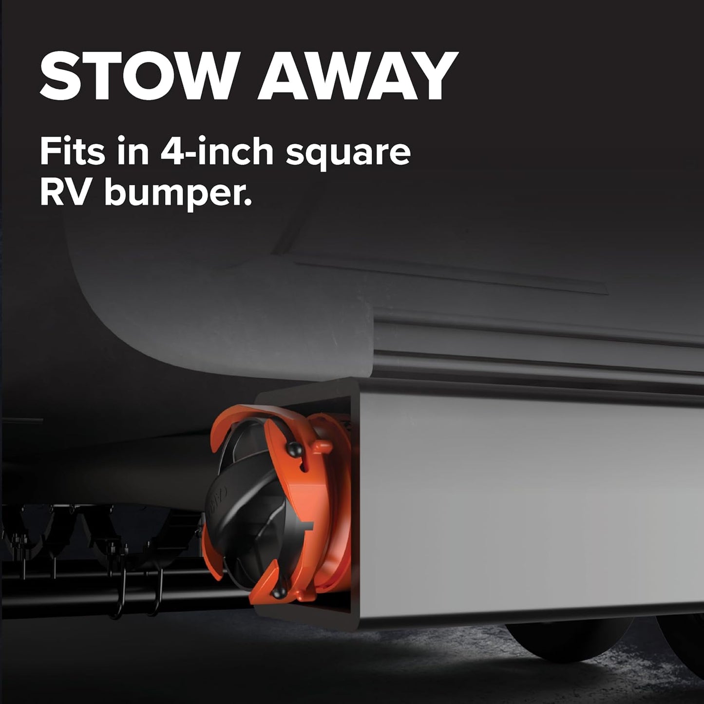 RhinoFLEX 10' RV Sewer Hose Extension - Collapsible, Heavy-Duty with Lug & Bayonet Fittings