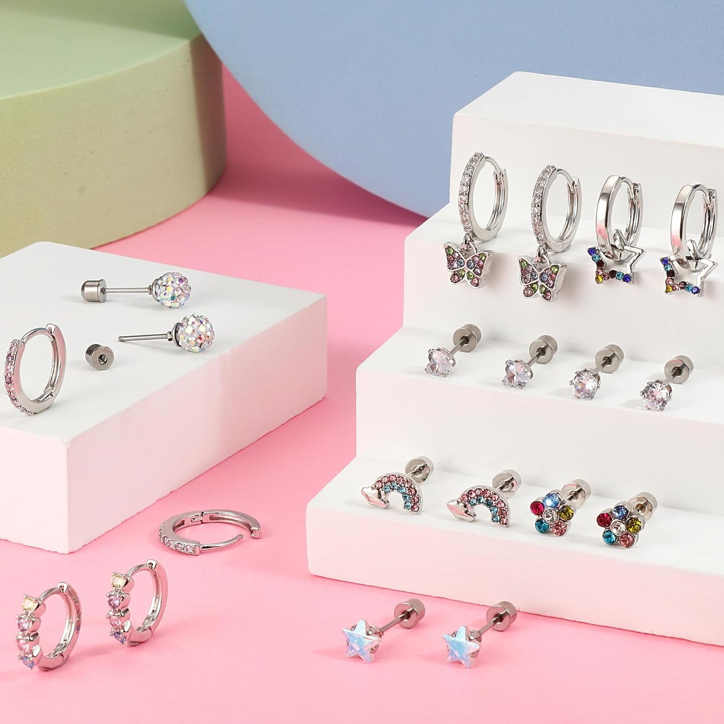 Stainless Steel Screw Back Earrings – Cute & Hypoallergenic for Girls & Toddlers