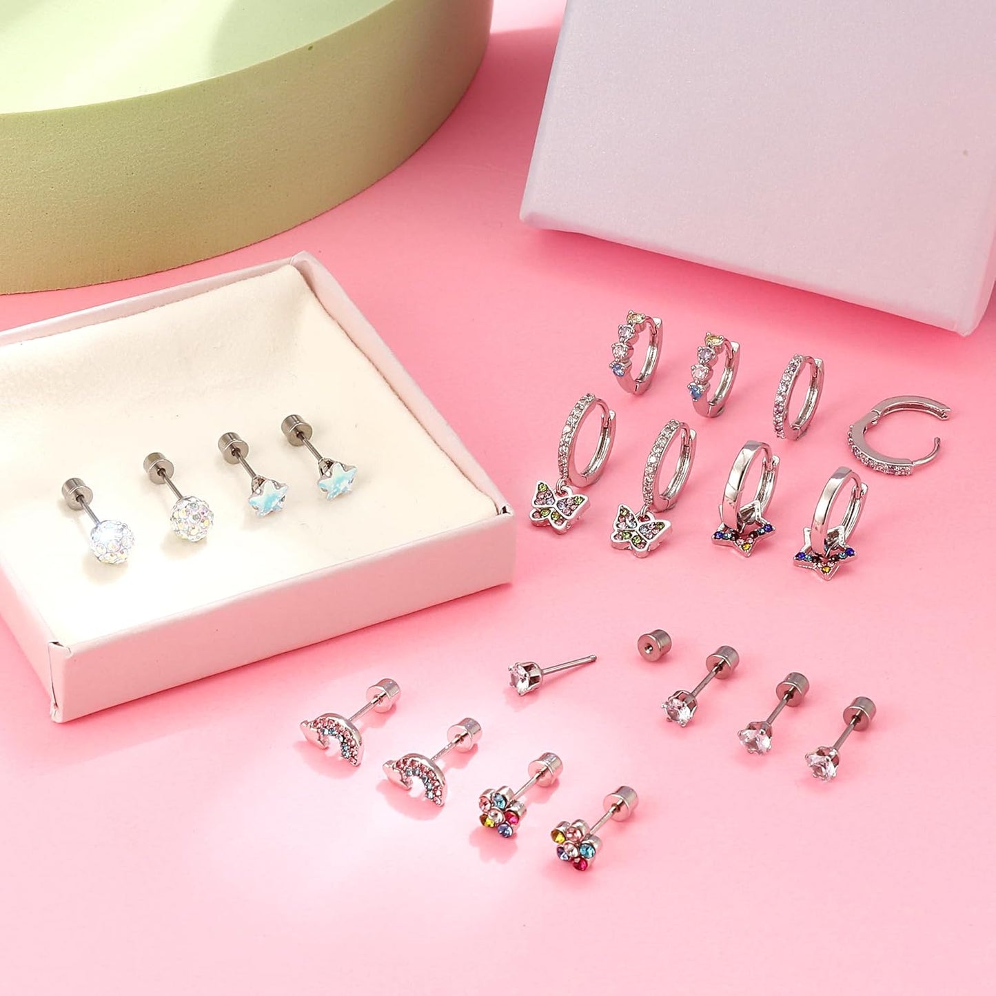 Stainless Steel Screw Back Earrings – Cute & Hypoallergenic for Girls & Toddlers