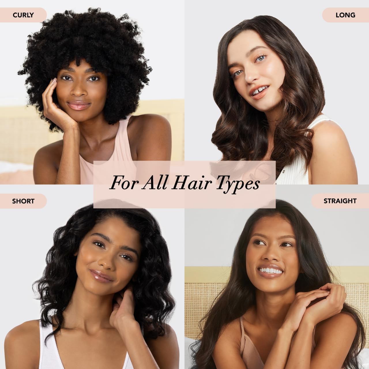 Satin Heatless Hair Curler Set - No Heat Overnight Curls with Rod & Scrunchies