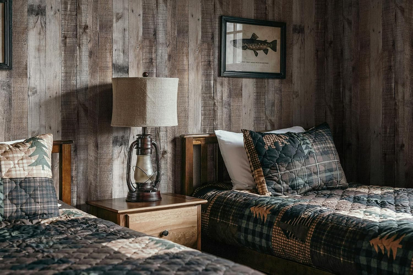 Gray Shiplap Peel and Stick Wallpaper – 17.7" x 120" Distressed Wood Contact Paper for Walls & Countertops, Rustic Wooden Plank Design