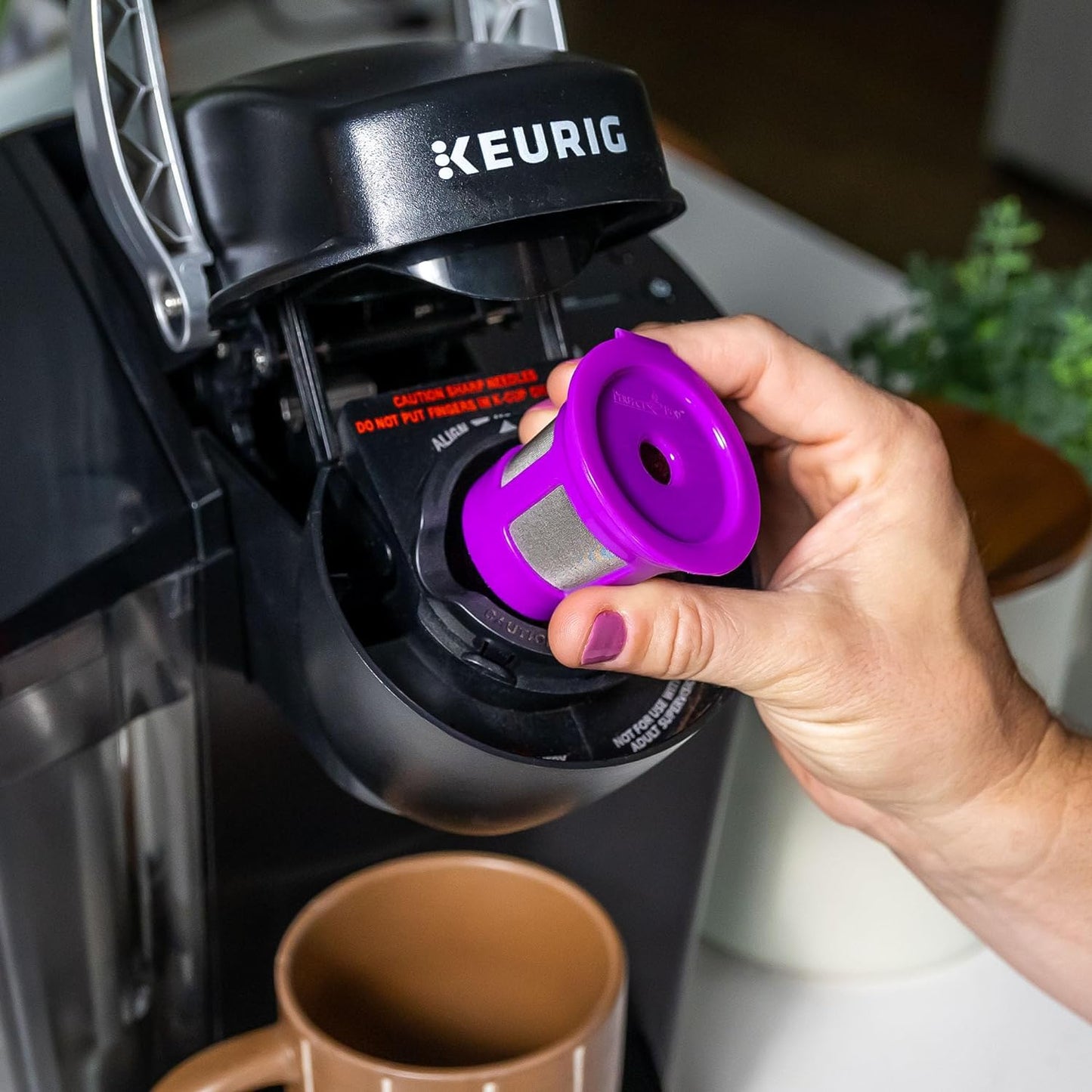 Cafe Save Reusable K Cup Coffee Filters - 4-Pack Refillable Pods with Mesh Strainer
