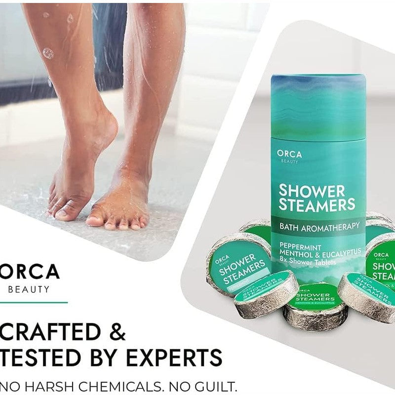 Shower Steamers Gift Set – 8pc Peppermint & Eucalyptus Aromatherapy Bombs for Relaxation & Spa-Smart Price