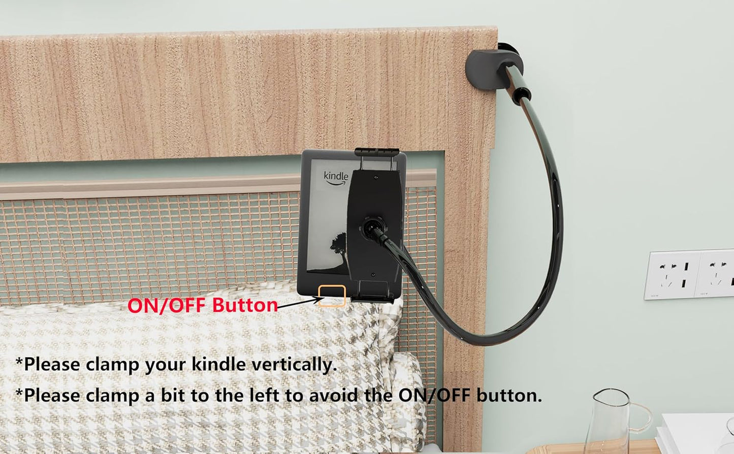 Gooseneck Tablet Holder – Flexible Long Arm Mount, Universal Compatibility, Black