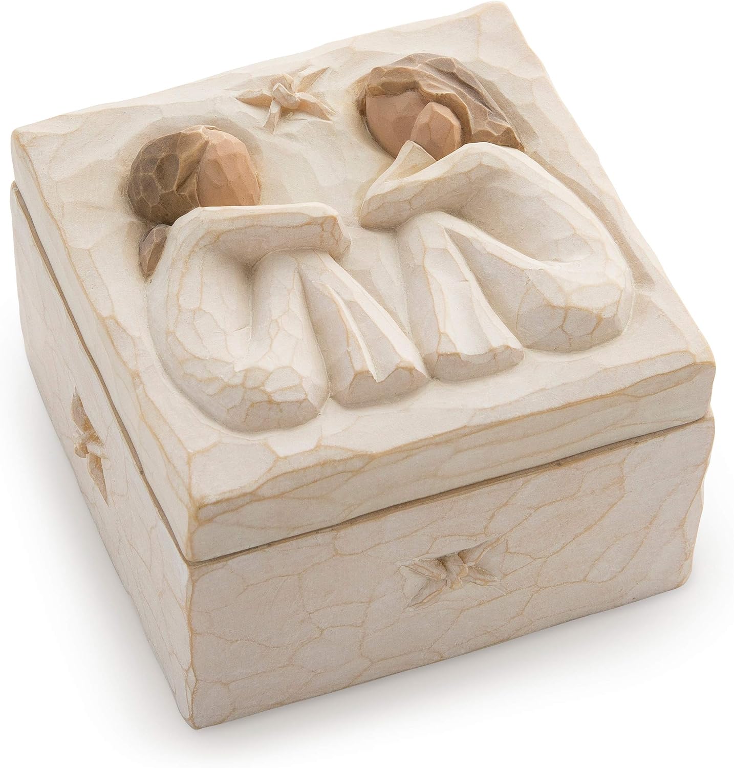 Friendship Keepsake Box, Hand-Painted, Forever True for Best Friends or Sisters