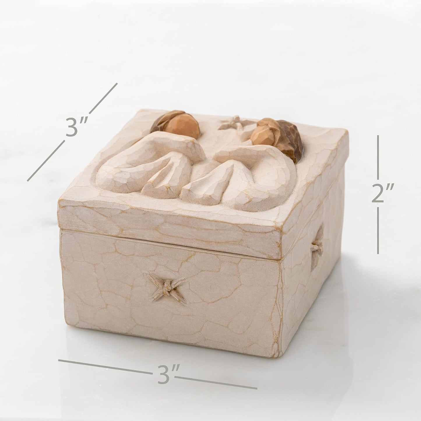 Friendship Keepsake Box, Hand-Painted, Forever True for Best Friends or Sisters