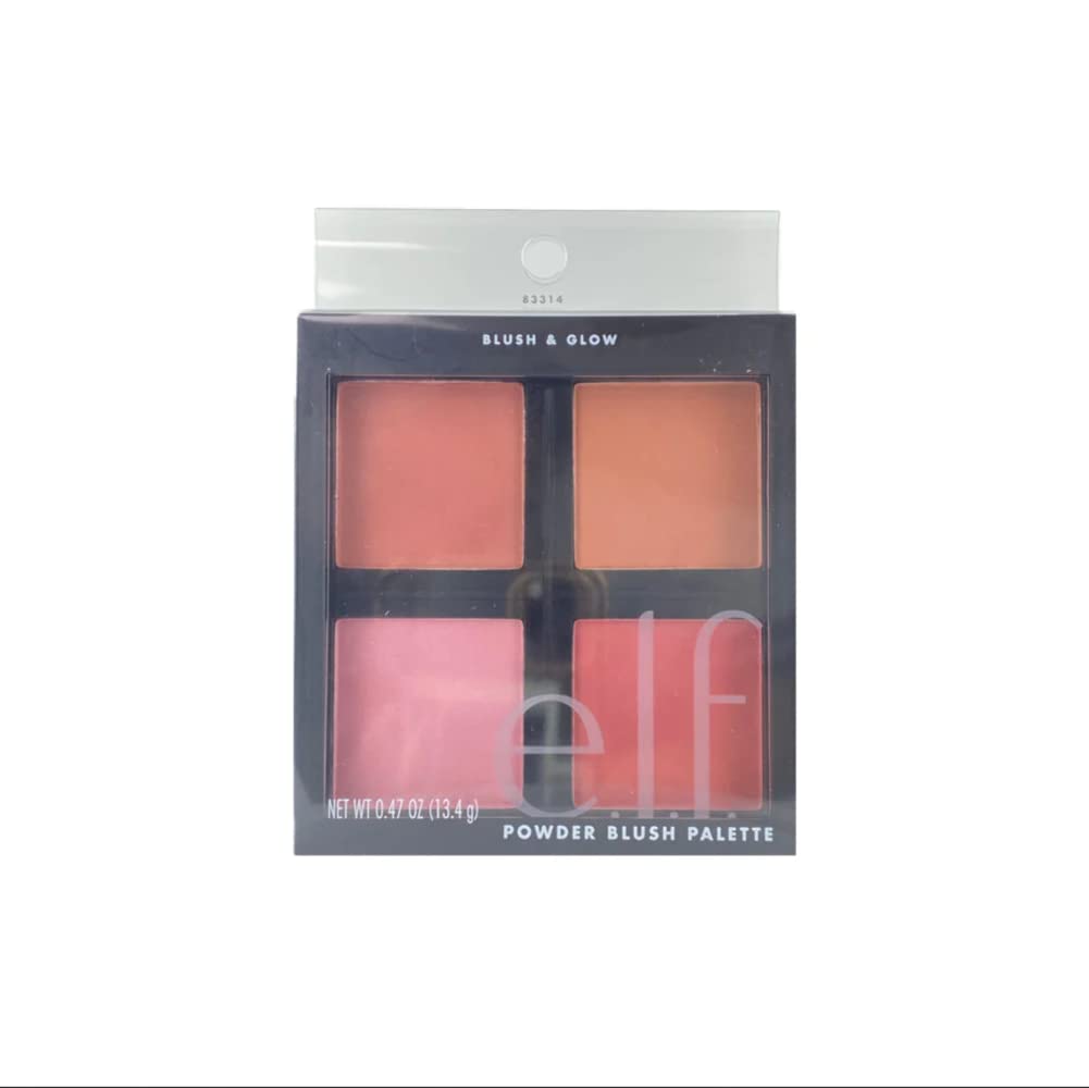 Cosmetics Powder Blush Palette – 4 Beautiful Shades with Long-Lasting, Light Pigment