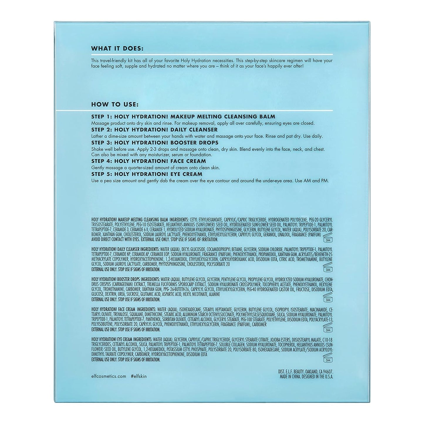 SKIN Hydrated Ever After Mini Skincare Kit: Cleanser, Makeup Remover, Moisturizer & Eye Cream