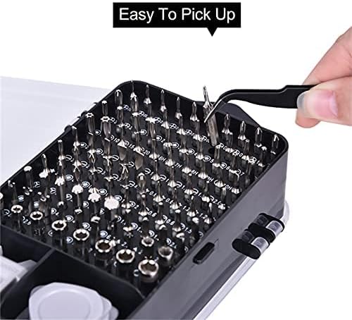 115-in-1 Magnetic Screwdriver Set - Precision DIY Tool Kit for Electronics, Glasses & Watches (Black)