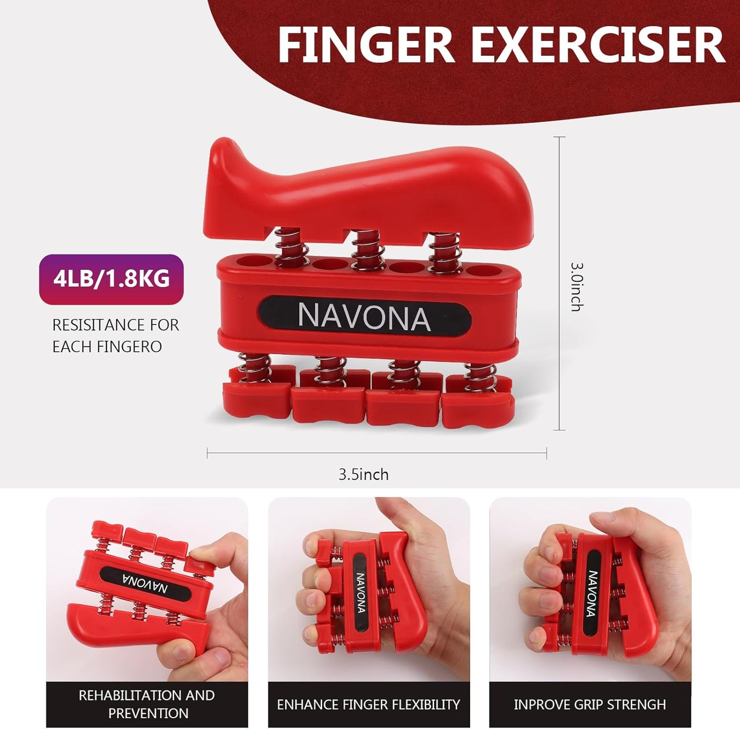 13 PCS Grip Strength Trainer Kit - Hand, Forearm & Finger Exerciser for Muscle Building & Recovery