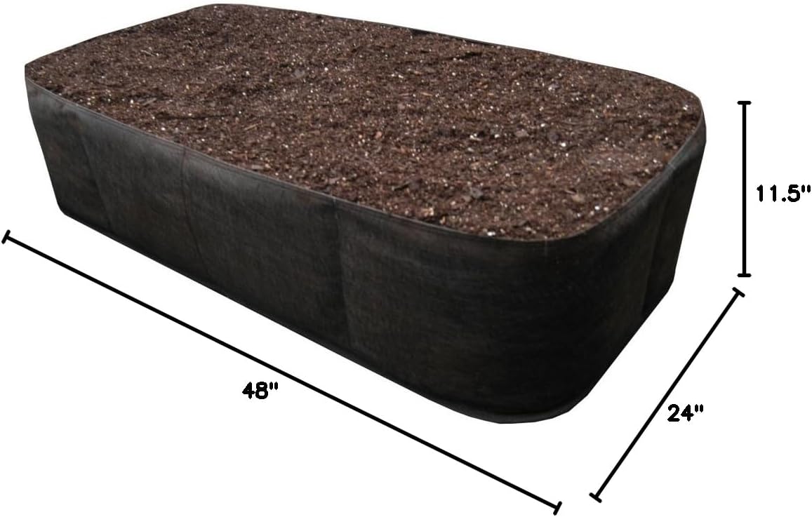 Victory 8 EZ-GRO Raised Bed Garden – 2ft x 4ft AeroFlow Fabric Planter for Optimal Growth