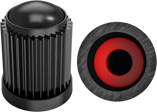 30-Pack Heavy Duty Tire Stem Valve Caps – Universal O-Ring Covers for Cars, SUVs, Bikes, Trucks & Motorcycles (Black)
