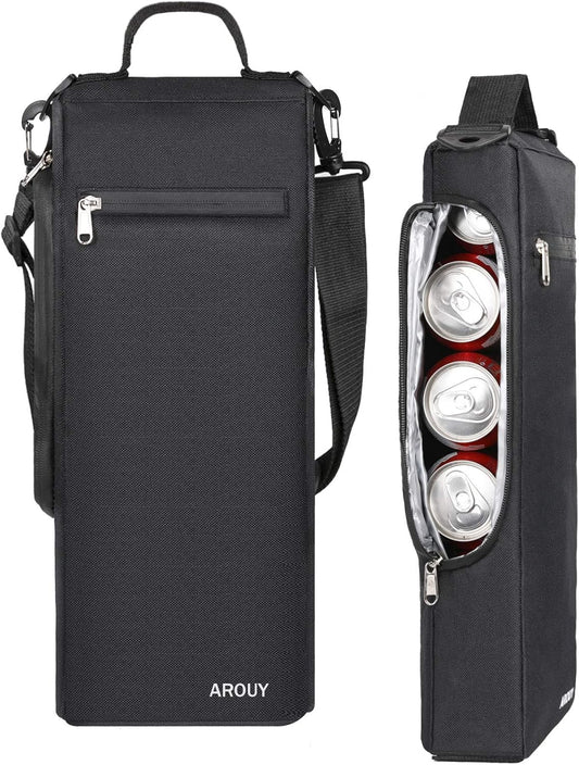 Golf Cooler Bag - Insulated Soft Cooler Holds 6 Cans or 2 Wine Bottles, Golf Accessories for Men