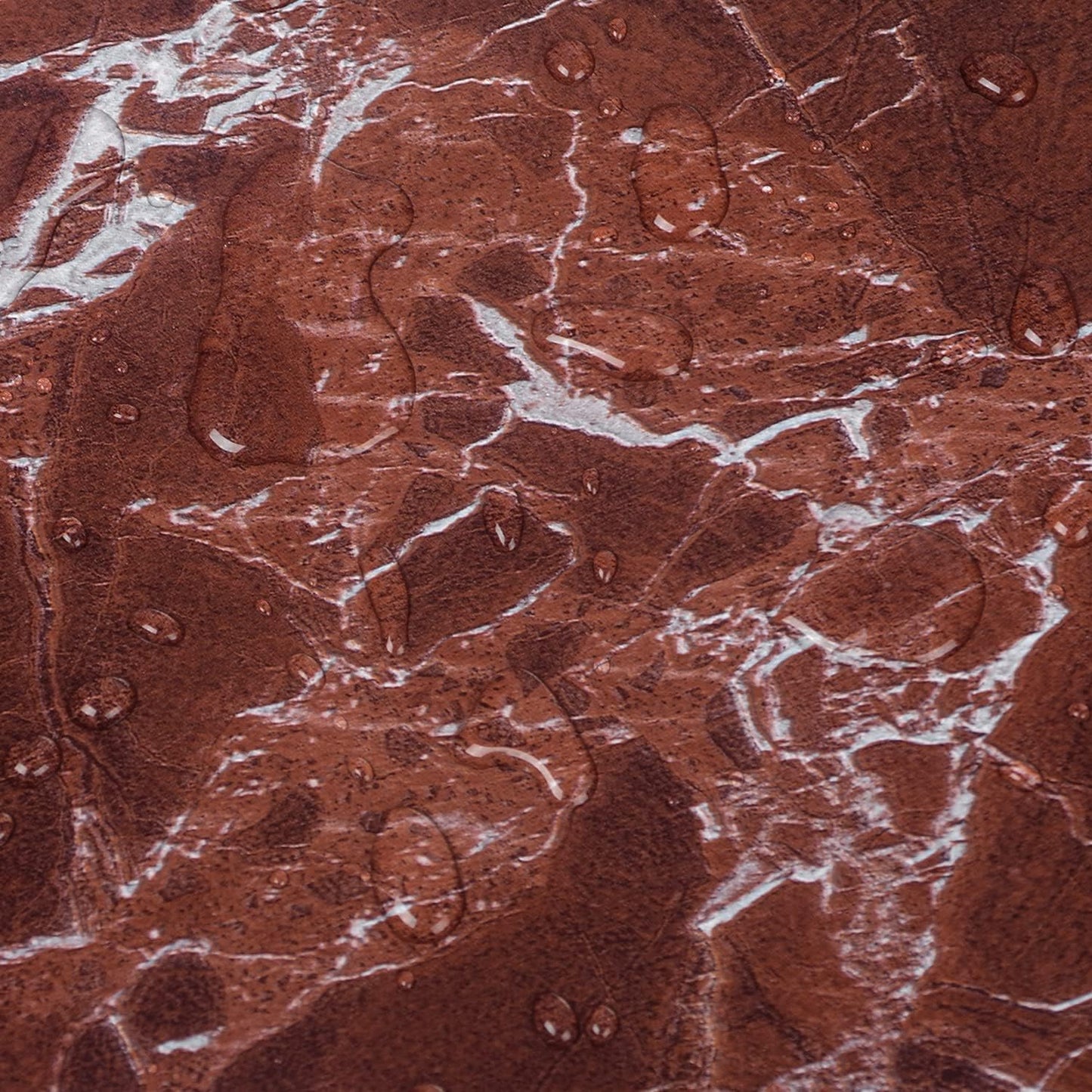 Red Brown Marble Contact Paper – Peel & Stick, Waterproof, 88"x15.8"