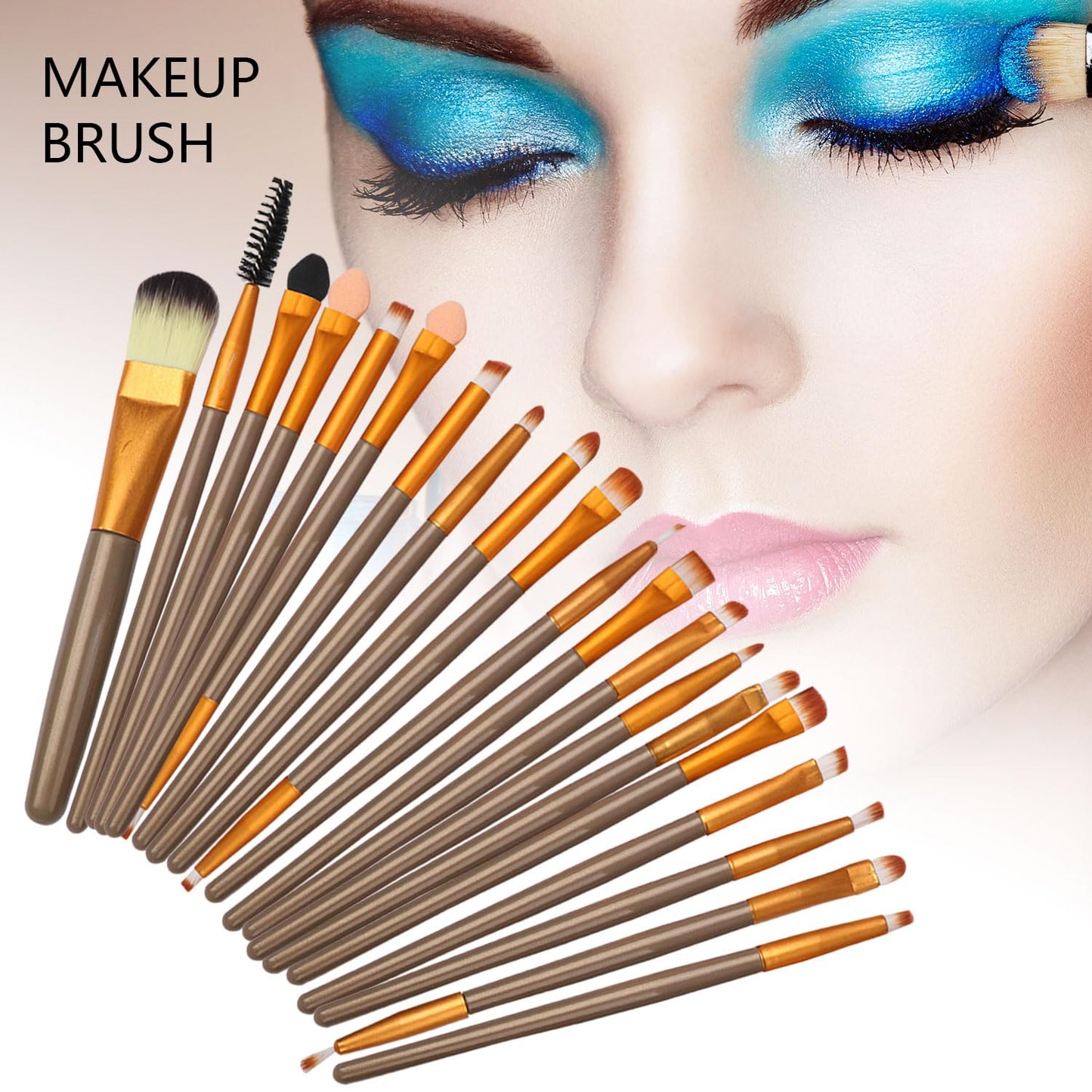 All-in-One Makeup Kit – 2x14 Colors Eyeshadow, Foundation, Lip Gloss, Brushes & More (Black)
