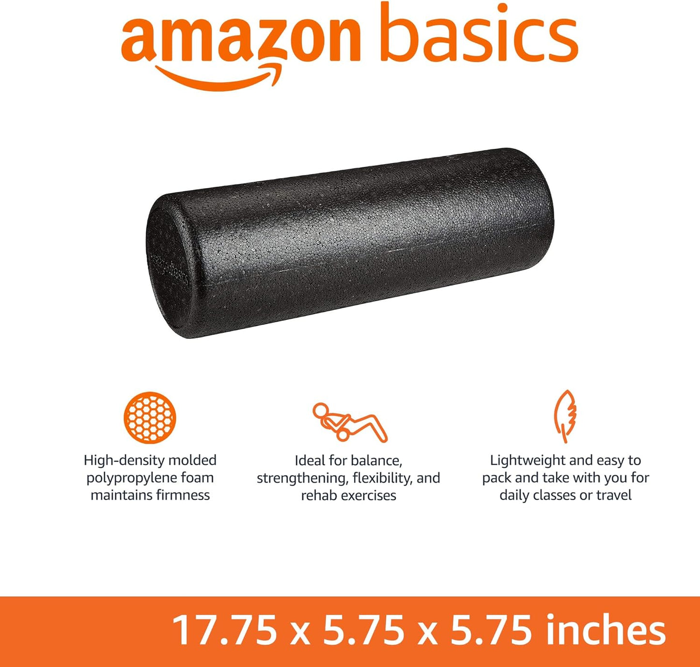 High-Density Foam Roller for Exercise & Muscle Recovery