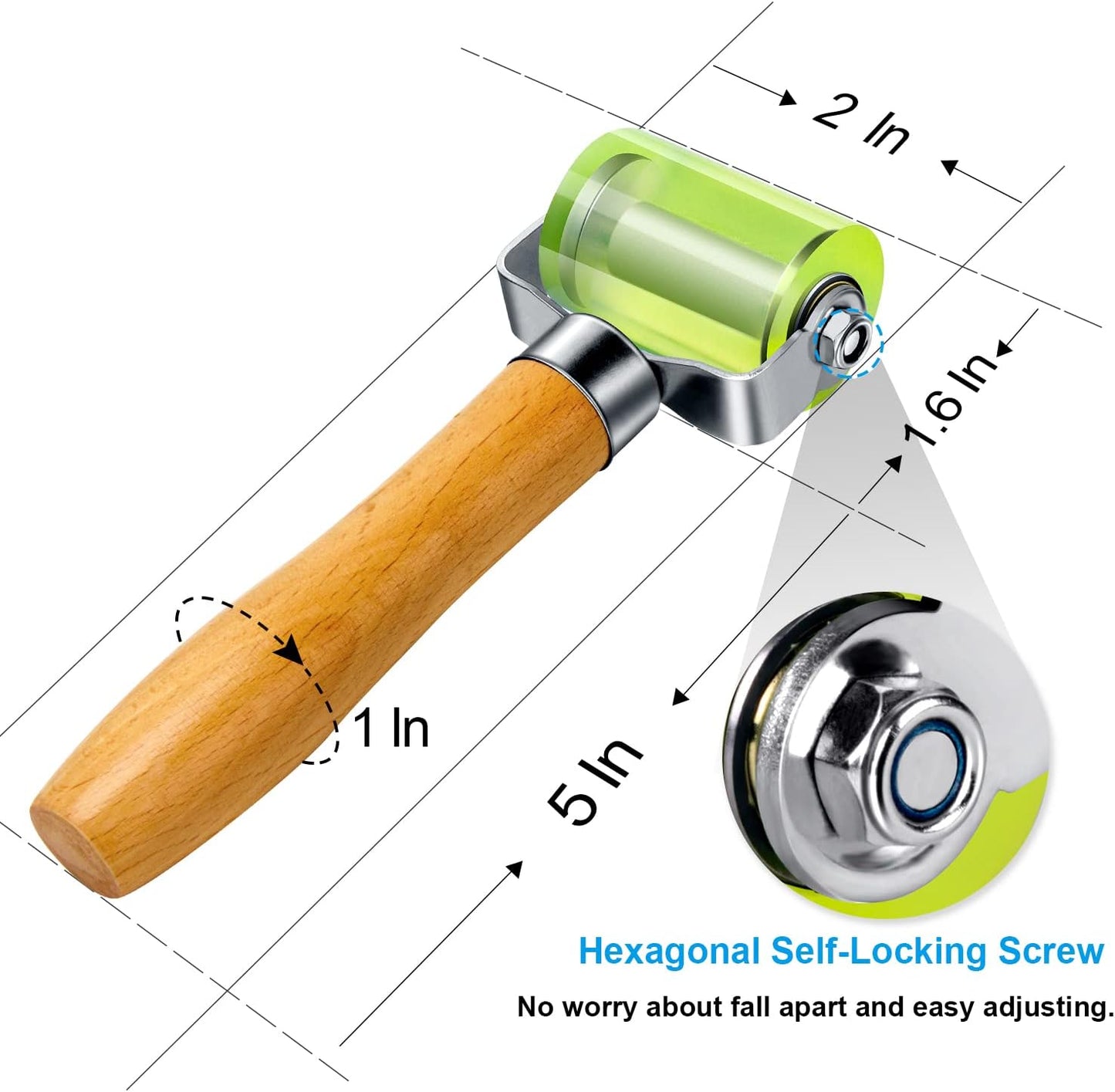 Automotive Sound Deadening Roller – Bearings Equipped PU Seam Roller for Heat Mat & Wallpaper Application