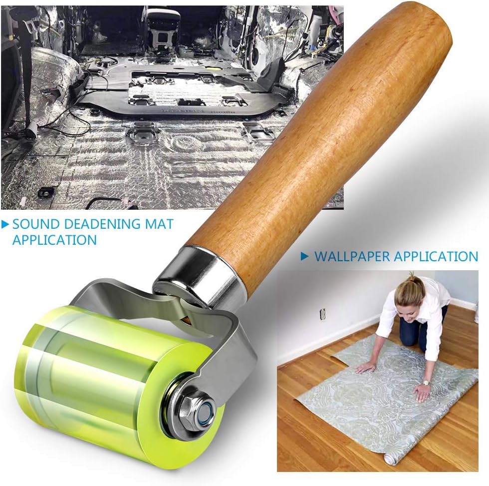 Automotive Sound Deadening Roller – Bearings Equipped PU Seam Roller for Heat Mat & Wallpaper Application