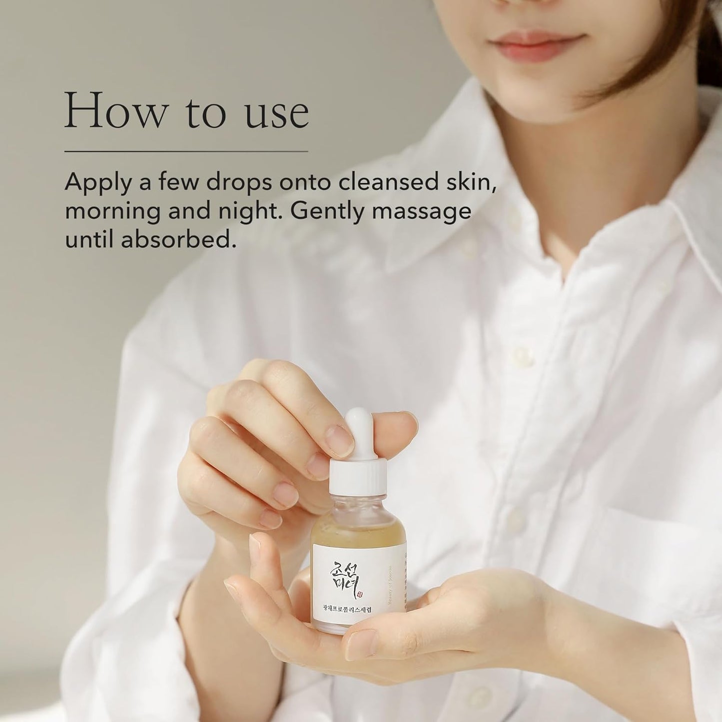 Glow Serum with Propolis & Niacinamide - Hydrating Korean Skin Care, 30ml