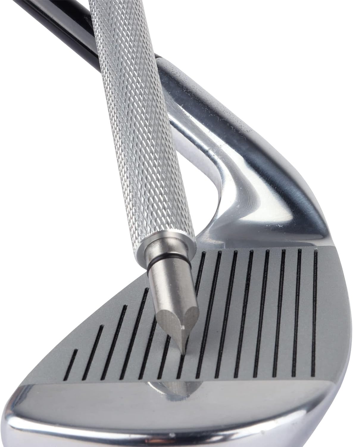 Golf Club Groove Sharpener – Re-Grooving Tool for Wedges & Irons, U & V Grooves, Optimal Backspin