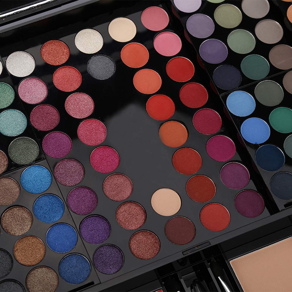 190-Color All-in-One Makeup Palette – Eyeshadow, Blush, Concealer, Eyebrow Powder & Eyeliner (Multicolor)