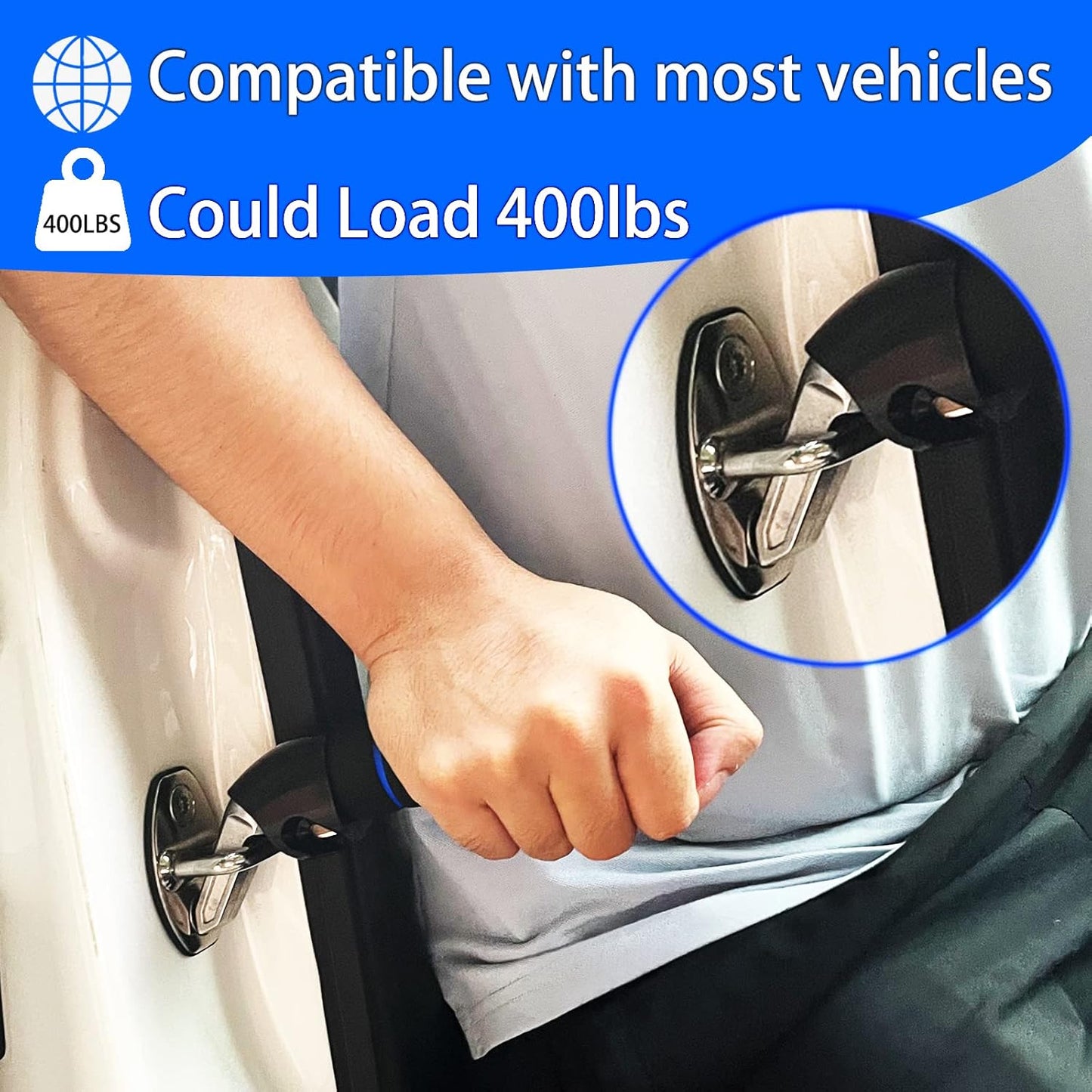 Elderly Car Door Handle Assist - Support Handle for Seniors, Handicapped, Car Door Latch Aid