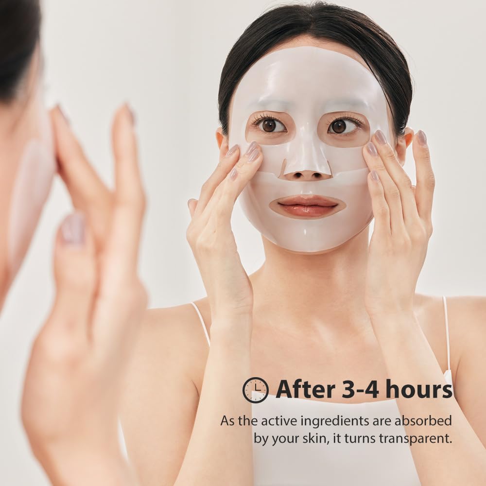 Deep Collagen Overnight Mask, 4-Pack Hydrogel Facial Masks with 2,160,000ppb Collagen for Firming & Moisturizing