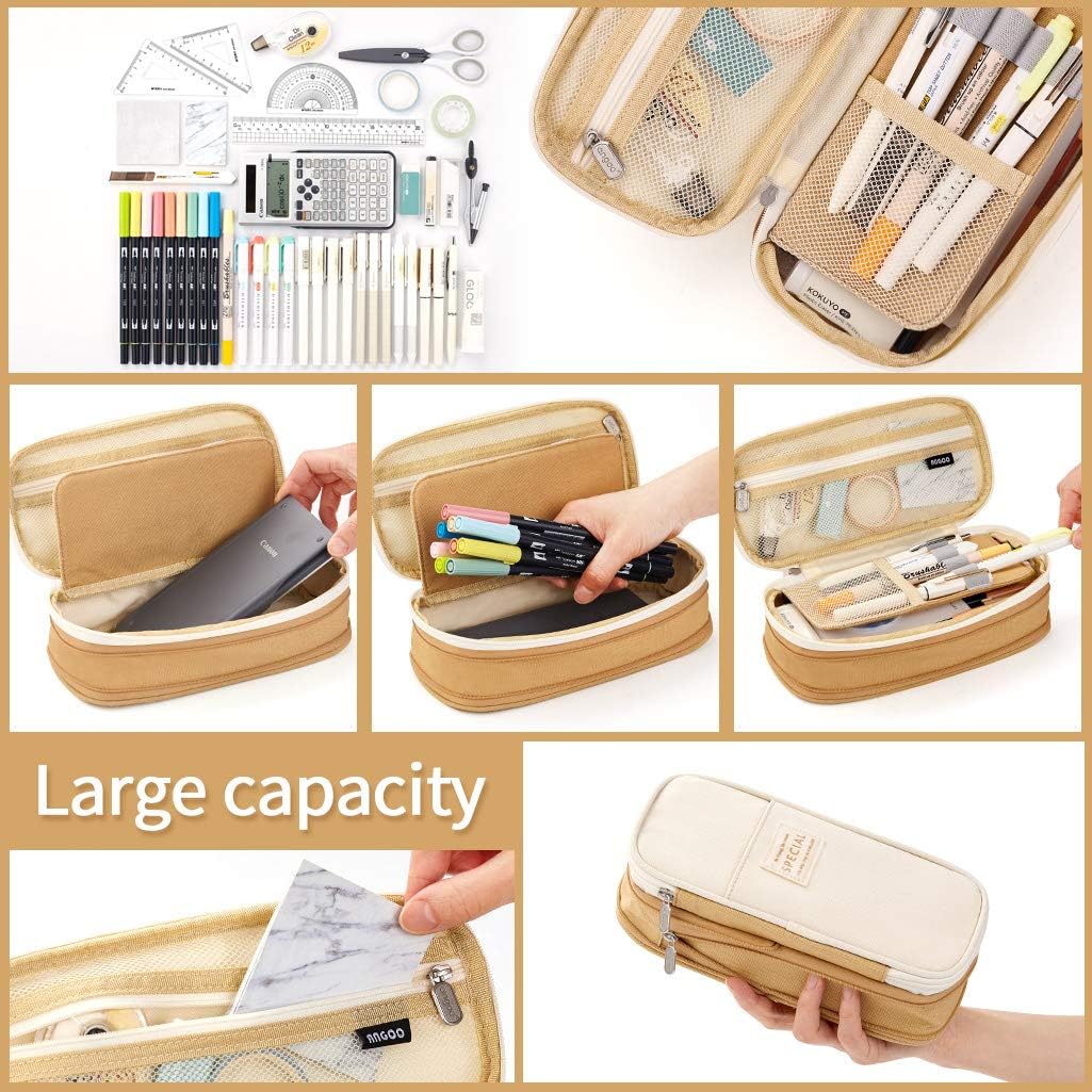 Large Capacity Pencil Case, High Storage Pen Pouch Holder Box Organizer for School Office College