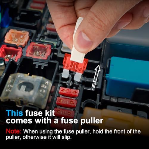 300-Pcs Car Fuse Assortment Kit – Mini, Standard & Micro Fuses with Puller for Car/RV/Truck