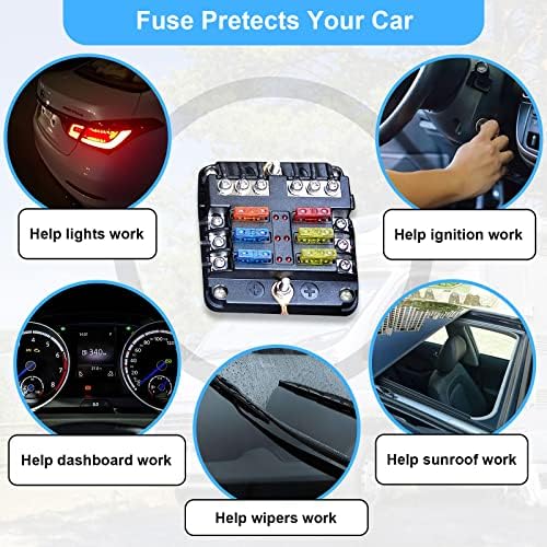 300-Pcs Car Fuse Assortment Kit – Mini, Standard & Micro Fuses with Puller for Car/RV/Truck
