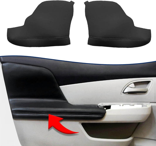 Door Armrest Cover for Honda Odyssey 2011-2017 – Black Vinyl Leather Replacement (1 Pair)