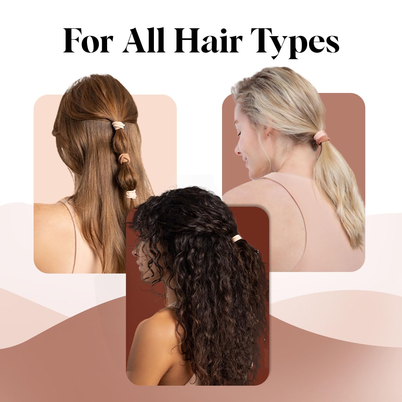 20pcs Blush Hair Ties for Girls & Women – No-Snag, Pain-Free, Damage-Free, Ideal for Ponytails, Updos & Braids