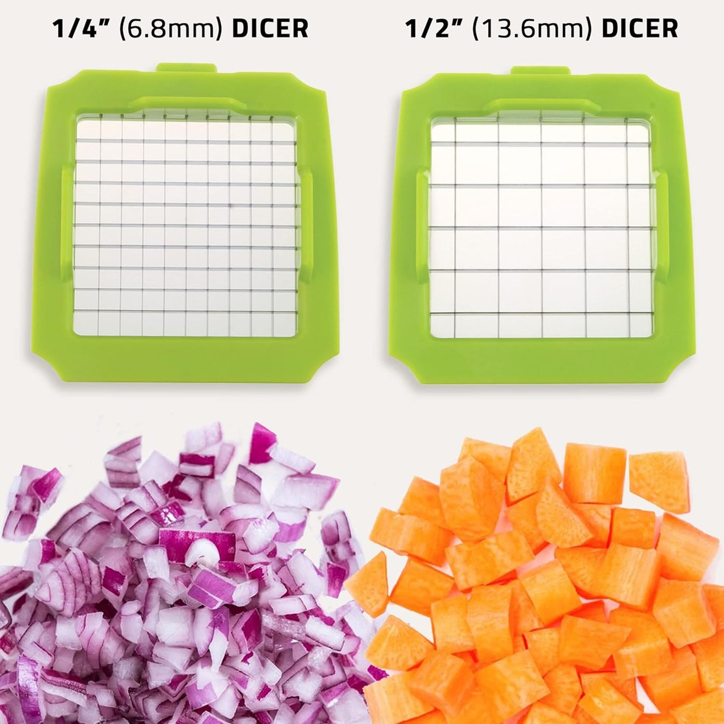 Vegetable Chopper, 30% Heavier Duty Vegetable Slicer, Onion Chopper with Container