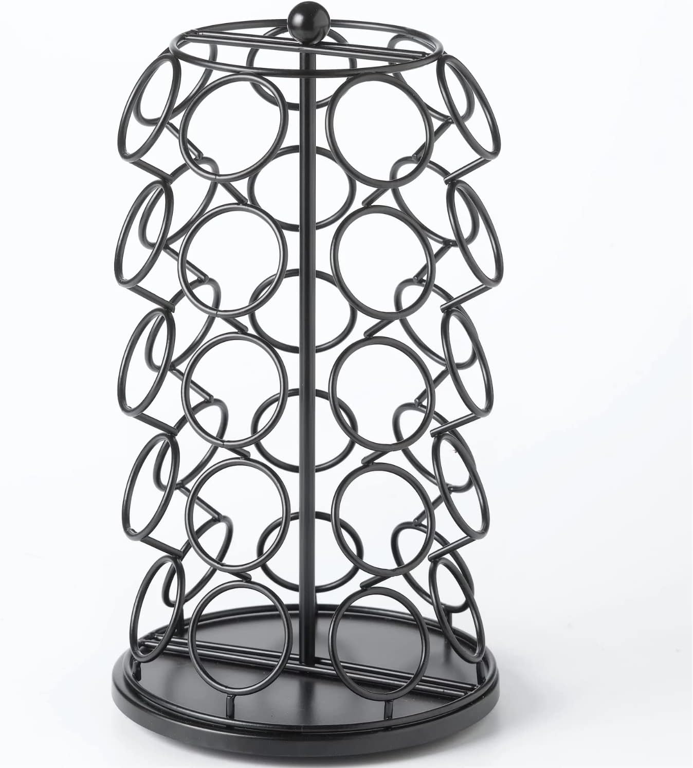 Nifty 35 K-Cup Holder Carousel - 360° Spinning Coffee Pod Organizer, Black