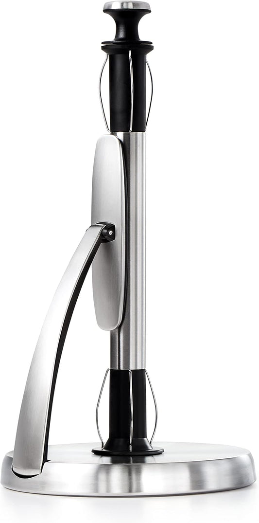 Good Grips SimplyTear Paper Towel Holder - Stainless Steel (Silver & Black)