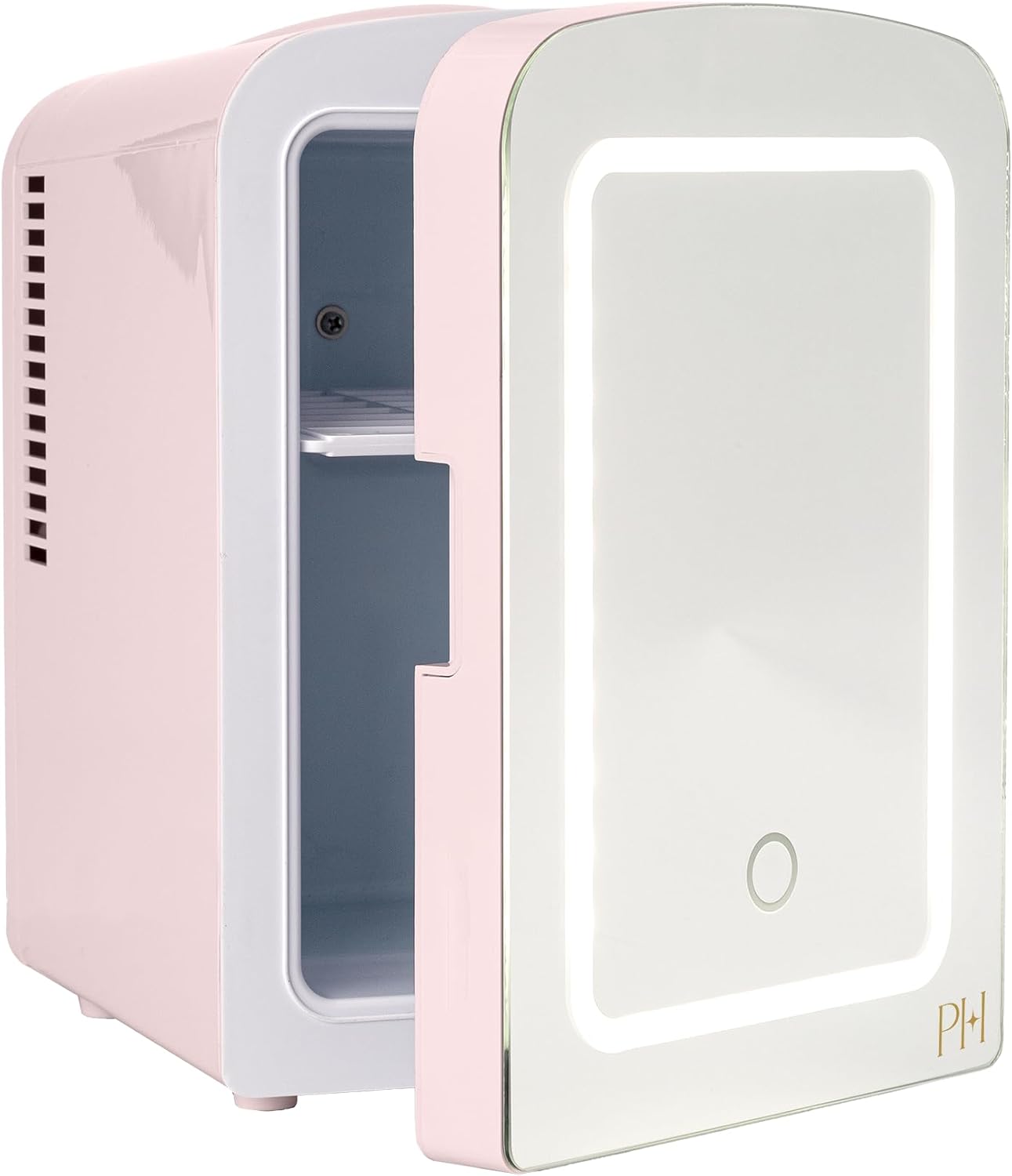 4L Mini Beauty Fridge - Pink, LED Mirror, Cooling & Warming