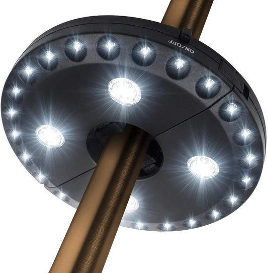 Patio Umbrella Light, 28 LED Cordless Light with 3 Brightness Modes, Battery Operated Pole Light for Umbrellas, Tents, Indoor/Outdoor Use