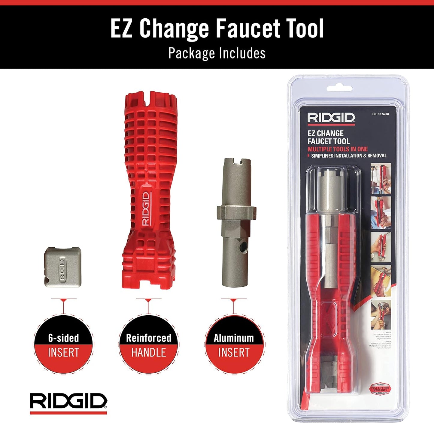 57003 EZ Change Plumbing Wrench, Faucet Installation & Removal Tool