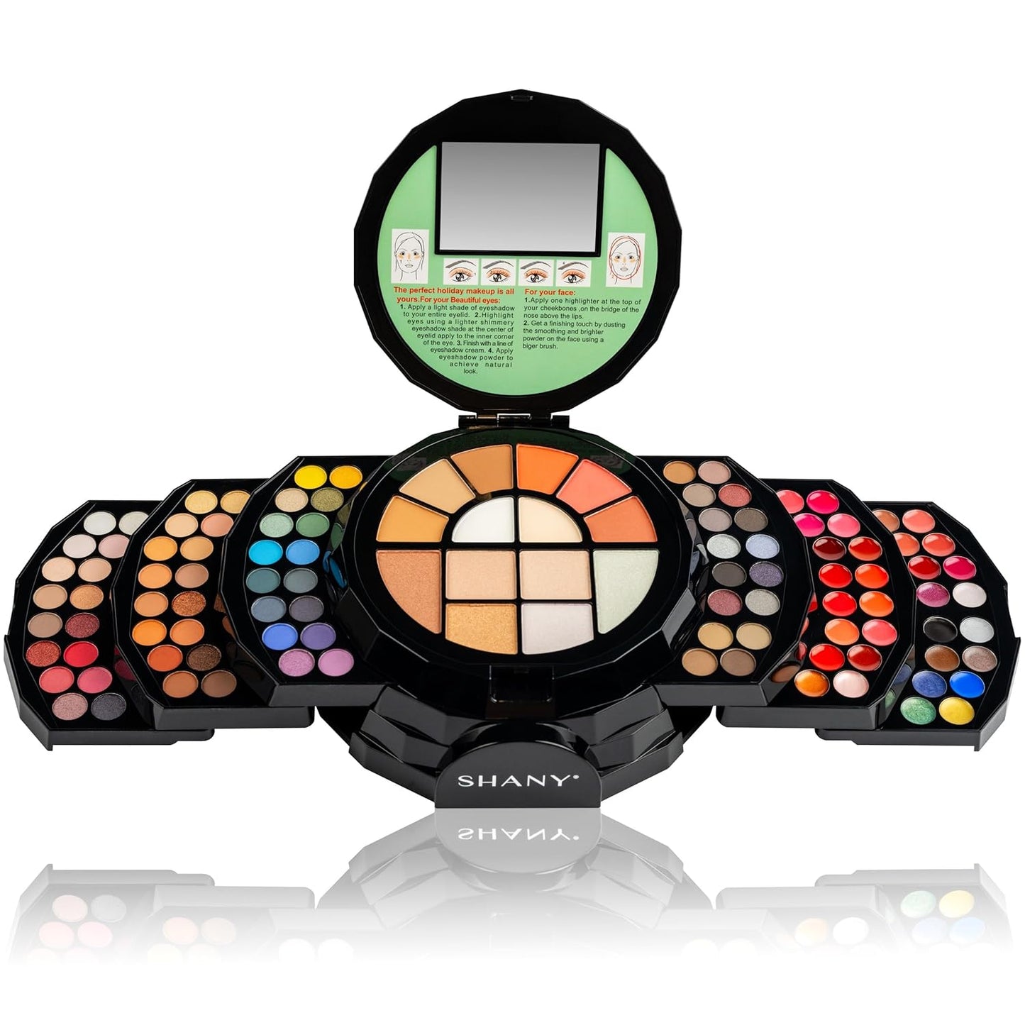 All-in-One FLOWERS Ultimate Makeup Set - Eyeshadows, Lip Colors, Powders, Highlighters, Blush