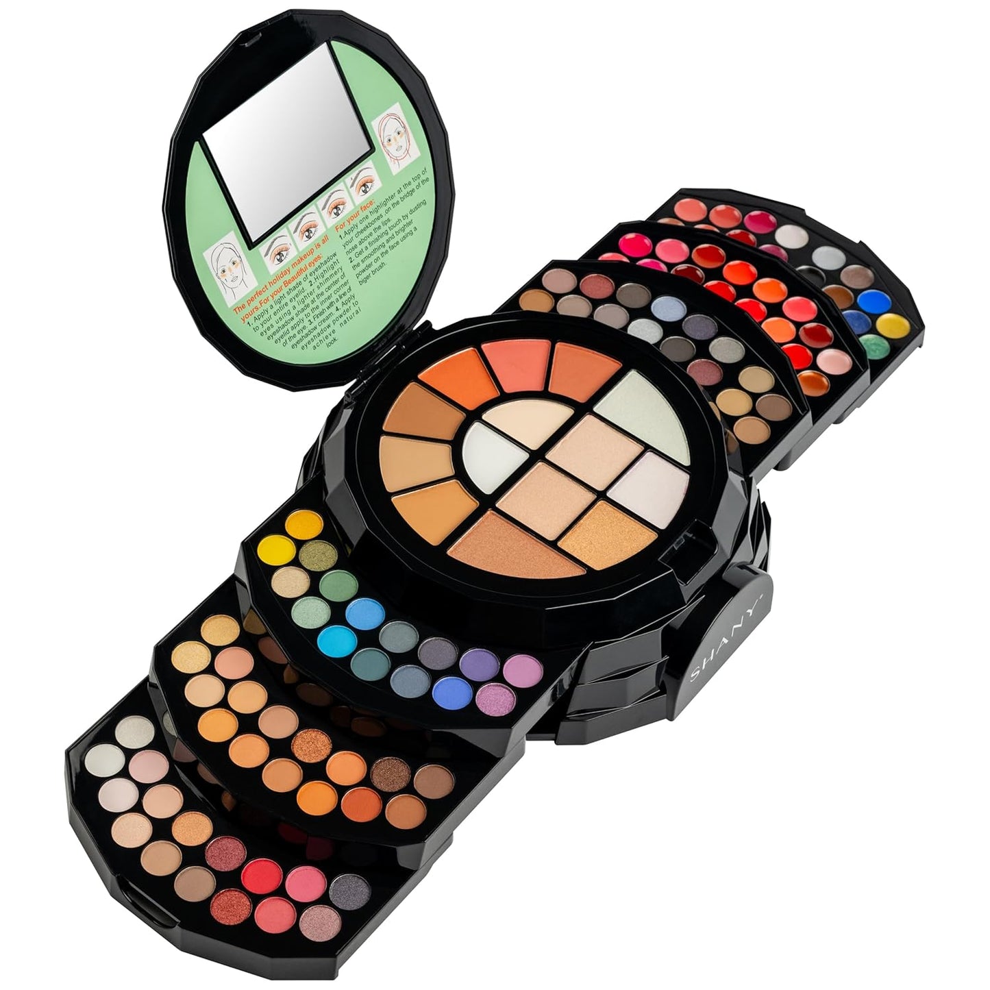 All-in-One FLOWERS Ultimate Makeup Set - Eyeshadows, Lip Colors, Powders, Highlighters, Blush