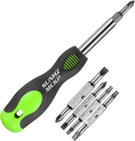 8-in-1 Multi-Purpose Screwdriver Set – Portable Tool for Phillips, Slotted, Torx Repairs