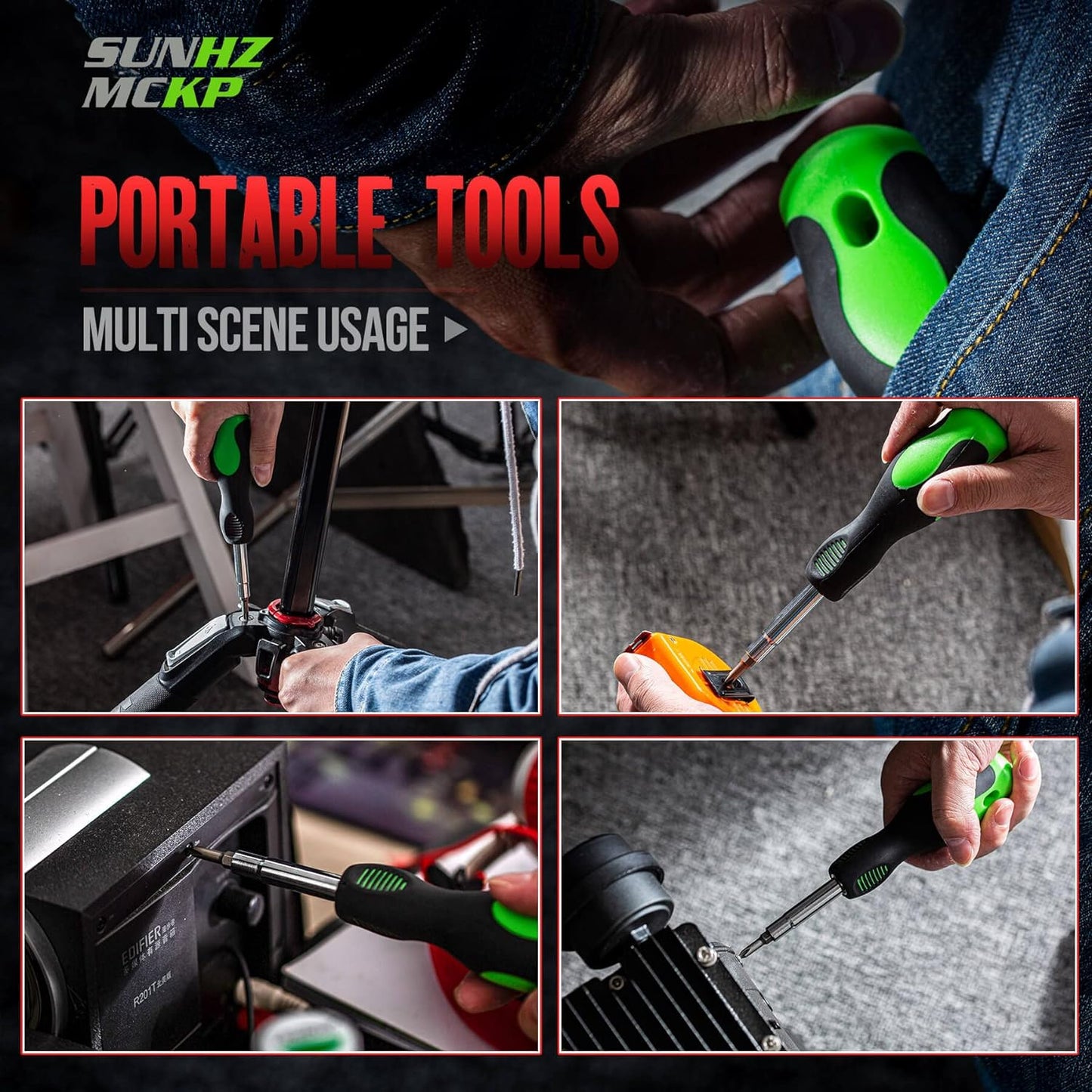 8-in-1 Multi-Purpose Screwdriver Set – Portable Tool for Phillips, Slotted, Torx Repairs