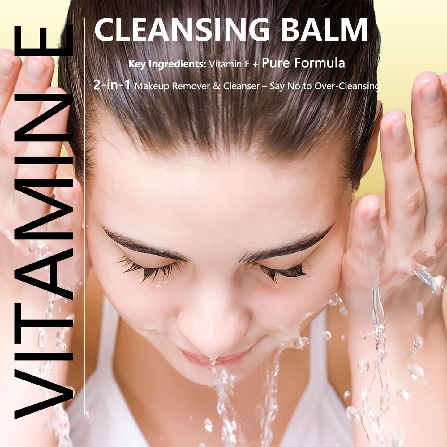 Vitamin E Cleansing Balm – Hydrating Vegan Makeup Remover in Slim Metal Tin (3oz)