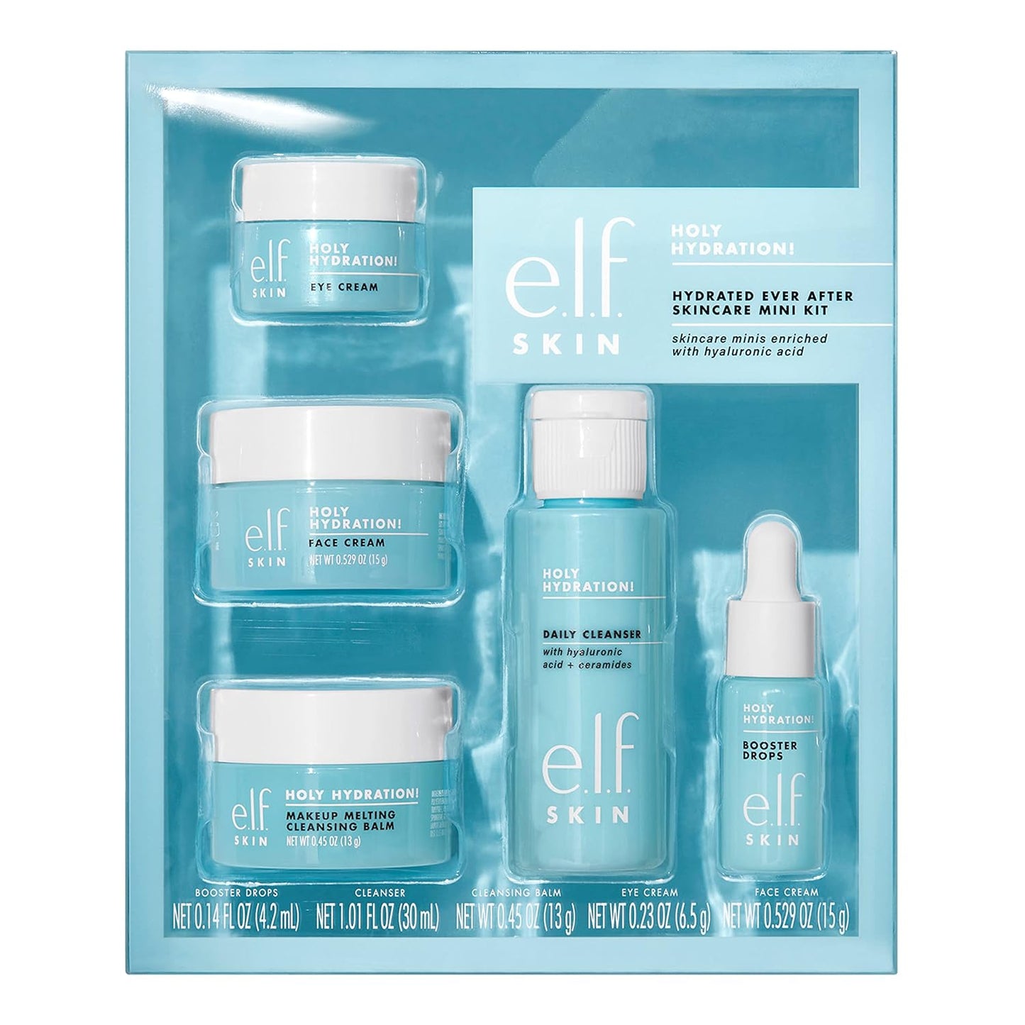 SKIN Hydrated Ever After Mini Skincare Kit: Cleanser, Makeup Remover, Moisturizer & Eye Cream
